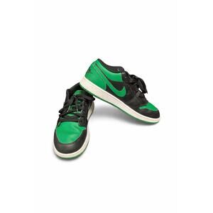 Nike Air Jordan 1 Low Green Black GS 6Y Lucky Green
